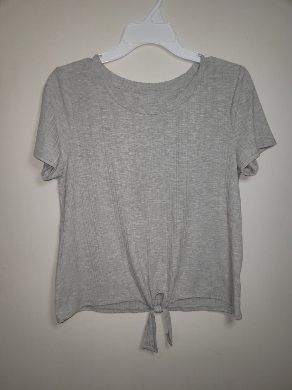 XL Gray Short Sleeve Top